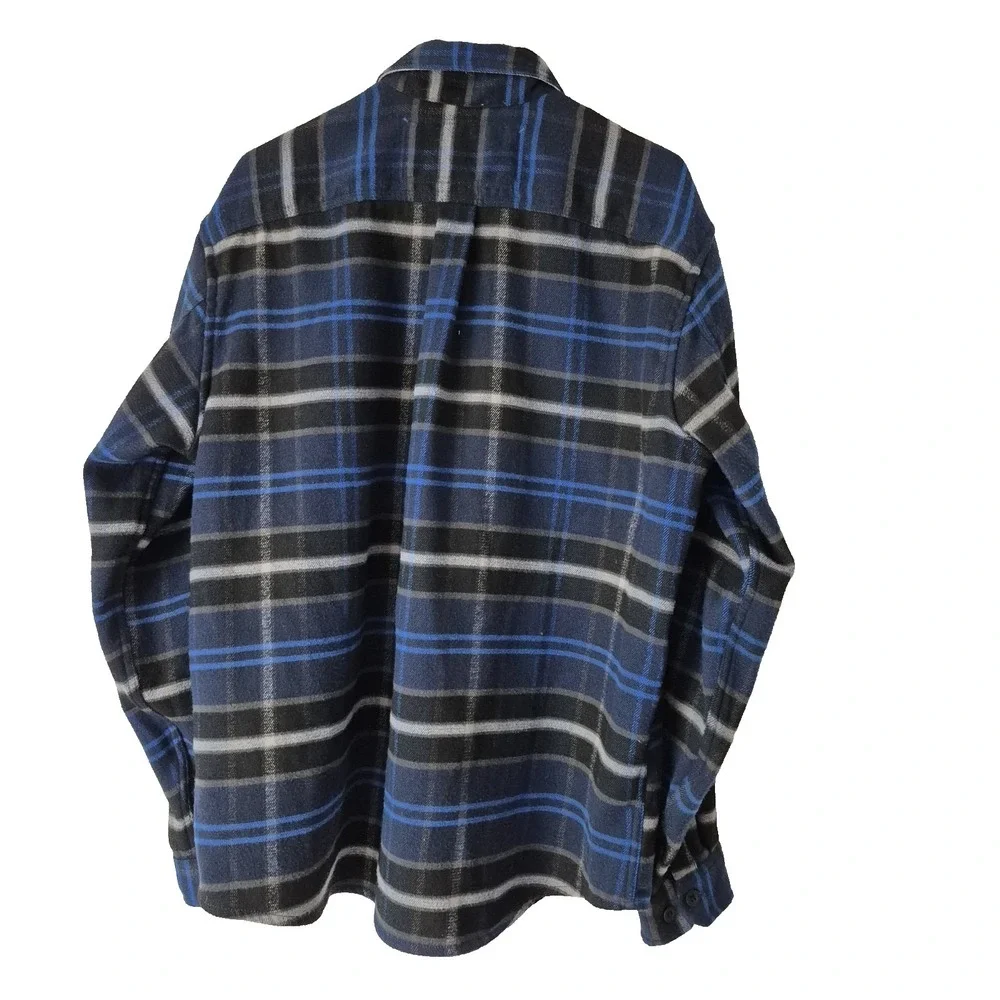 Eddie‎ Bauer Shirt Mens XL Blue Plaid Mountain OPS Classic Fit Long Sleeve